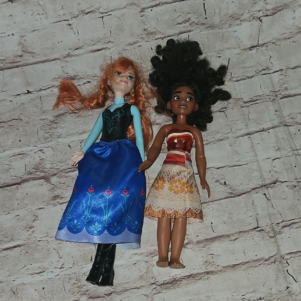 🔥Disney Anna Moana Dolls 11"